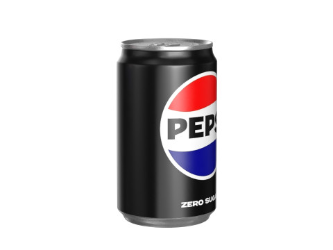 Pepsi Zero Drink Can Sleek 200ml 03 3D 模型