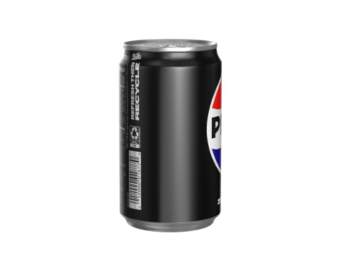 Pepsi Zero Drink Can Sleek 200ml 03 3D 模型
