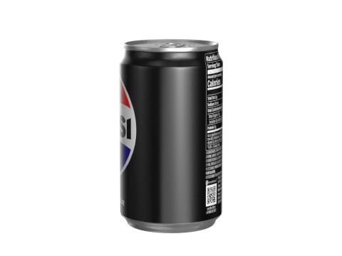 Pepsi Zero Drink Can Sleek 200ml 03 3D 模型