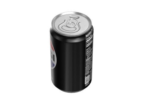 Pepsi Zero Drink Can Sleek 200ml 03 3D 模型