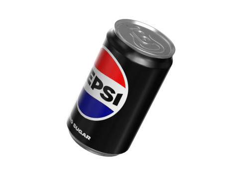 Pepsi Zero Drink Can Sleek 200ml 03 3D 模型