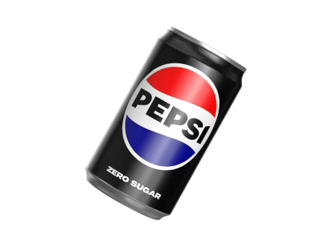 Pepsi Zero Drink Can Sleek 200ml 03 3D 模型