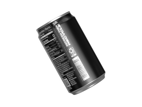 Pepsi Zero Drink Can Sleek 200ml 03 3D 模型