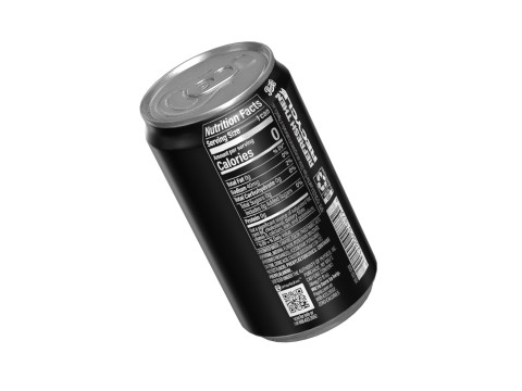 Pepsi Zero Drink Can Sleek 200ml 03 3D 模型