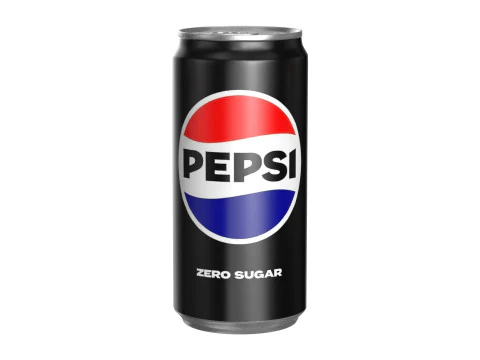 Pepsi Zero Drink Can Sleek 250ml 04 3D Model