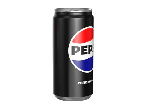 Pepsi Zero Drink Can Sleek 250ml 04 3D Model