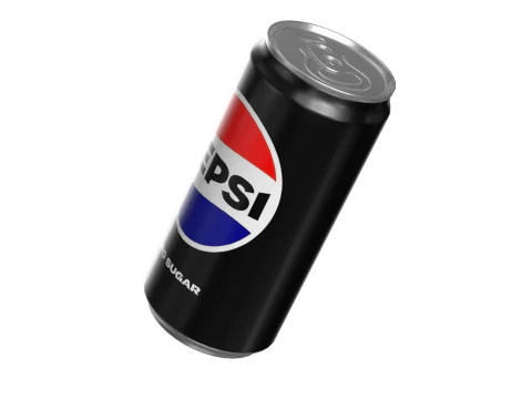 Pepsi Zero Drink Can Sleek 250ml 04 3D Model