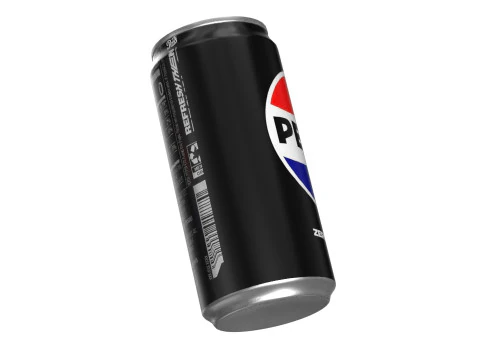 Pepsi Zero Drink Can Sleek 250ml 04 3D Model