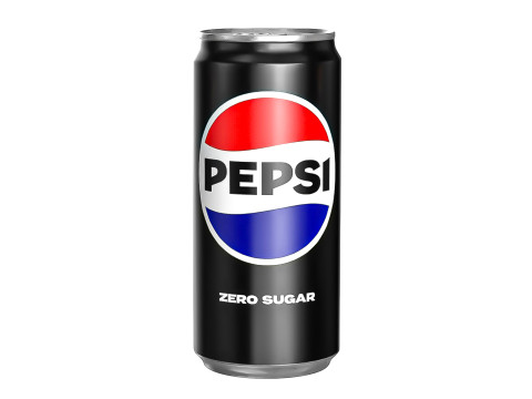 Pepsi Zero Drink Can Sleek 270ml 05 3D Модель