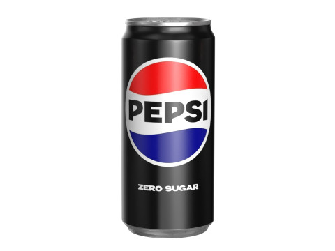 Pepsi Zero Drink Can Sleek 270ml 05 Modelo 3D