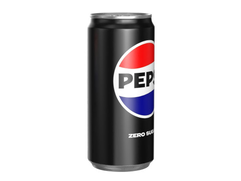 Pepsi Zero Drink Can Sleek 270ml 05 Modelo 3D