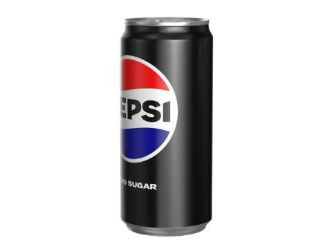 Pepsi Zero Drink Can Sleek 270ml 05 Modelo 3D