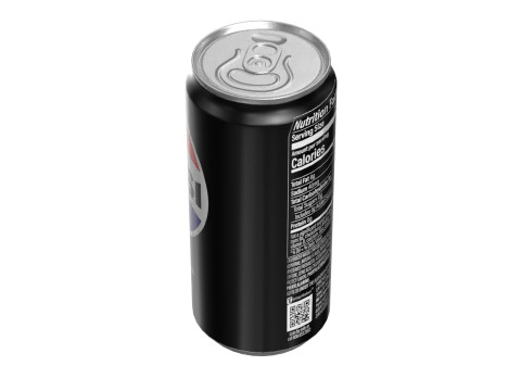 Pepsi Zero Drink Can Sleek 270ml 05 Modelo 3D