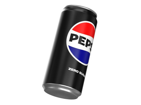 Pepsi Zero Drink Can Sleek 270ml 05 Modelo 3D