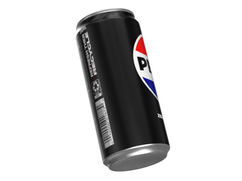 Pepsi Zero Drink Can Sleek 270ml 05 Modelo 3D