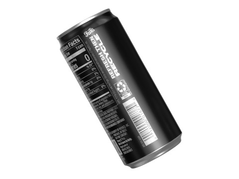 Pepsi Zero Drink Can Sleek 270ml 05 Modelo 3D