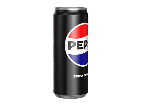 Pepsi Zero Drink Can Sleek 310ml 06 3D Model