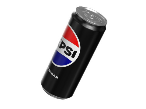 Pepsi Zero Drink Can Sleek 310ml 06 3D Model