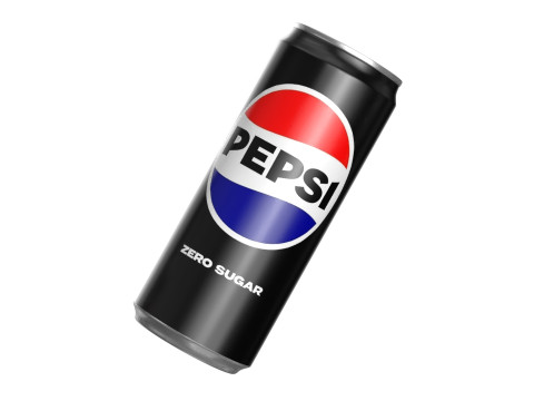Pepsi Zero Drink Can Sleek 310ml 06 3D Model