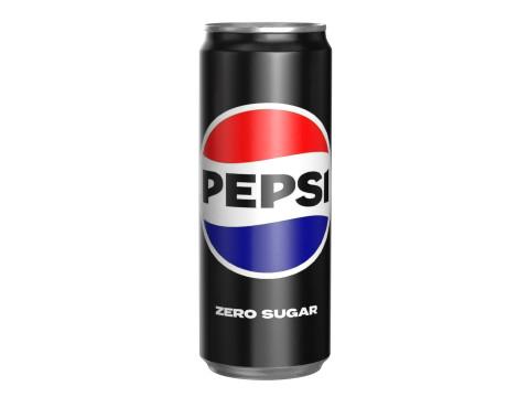 Pepsi Zero Drink Can Sleek 330ml 07 Modèle 3D