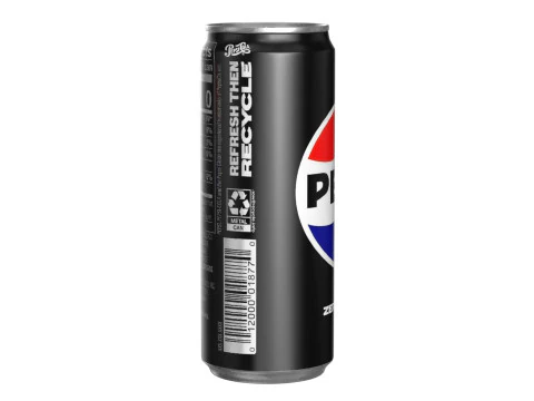 Pepsi Zero Drink Can Sleek 330ml 07 3D Model
