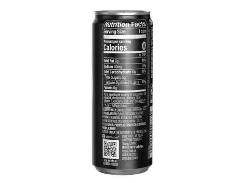 Pepsi Zero Drink Can Sleek 330ml 07 3D Model