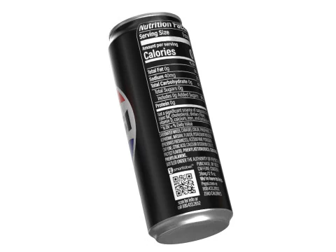 Pepsi Zero Drink Can Sleek 330ml 07 3D Model