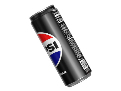 Pepsi Zero Drink Can Sleek 330ml 07 Modèle 3D