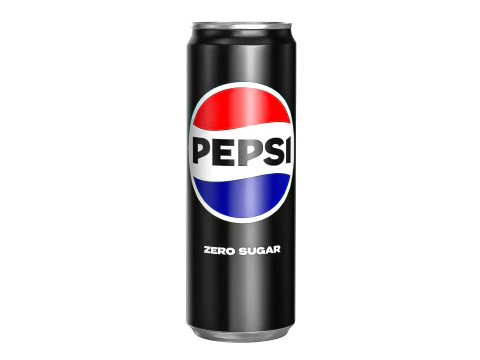 Pepsi Zero Drink Canette Sleek 355ml 08 Modèle 3D