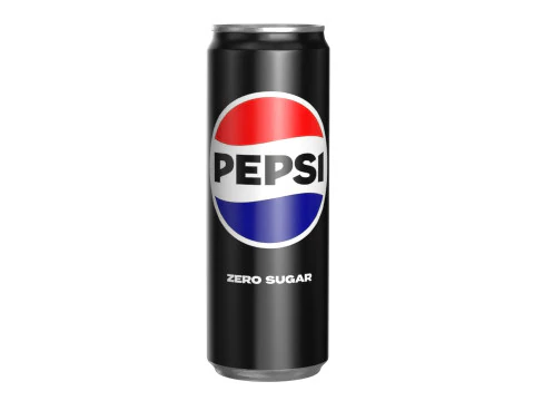 Pepsi Zero Drink Can Sleek 355ml 08 3D Model