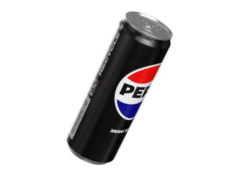 Pepsi Zero Drink Can Sleek 355ml 08 Modèle 3D