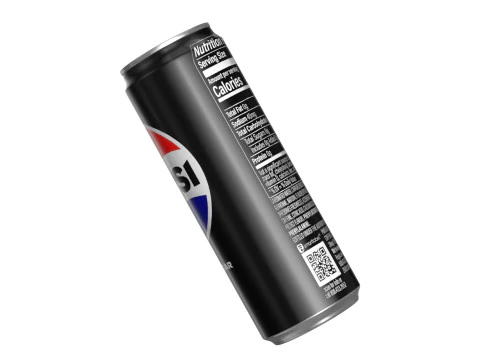 Pepsi Zero Drink Can Sleek 355ml 08 3D Model