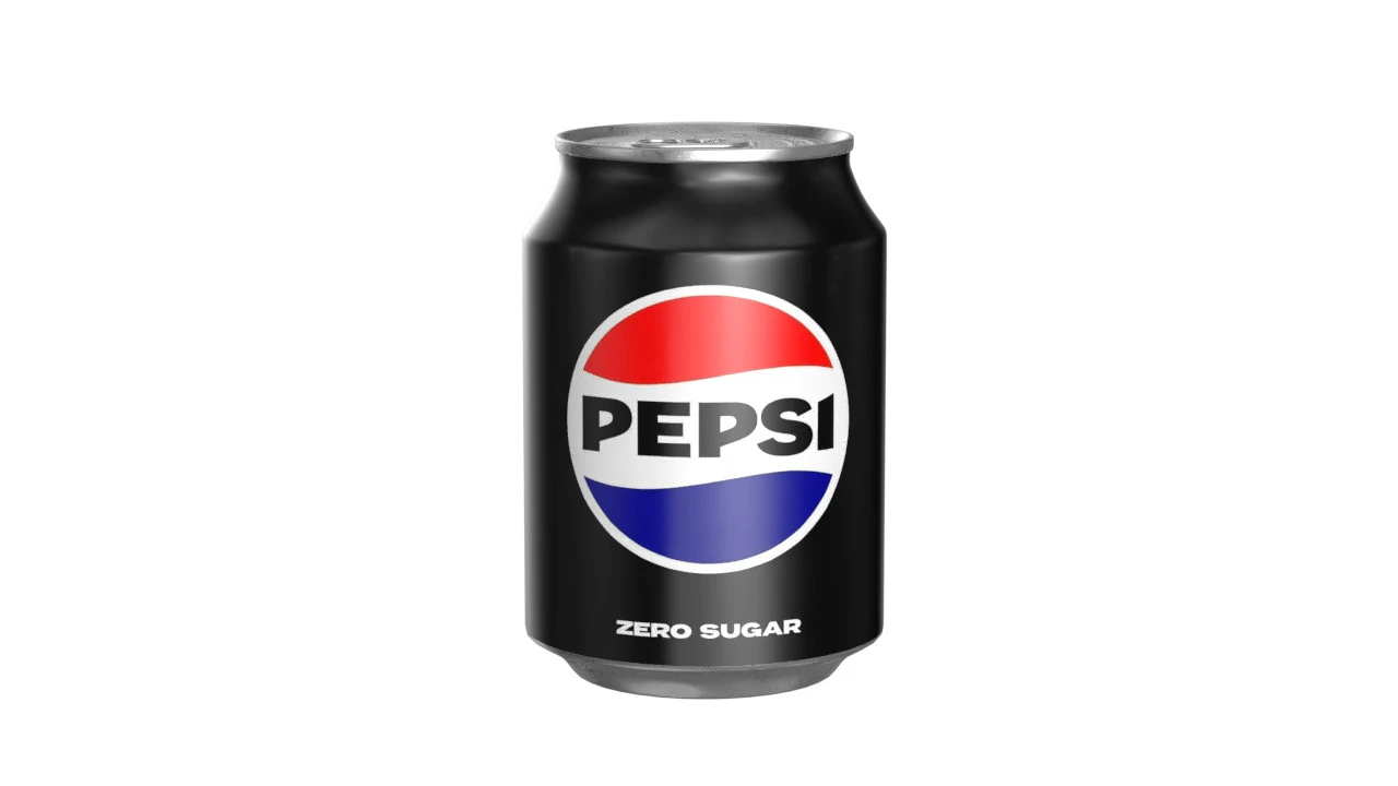 Pepsi Zero Drink Can 250ml 09 3D Model .c4d .max .obj .3ds .fbx .stl .blend 