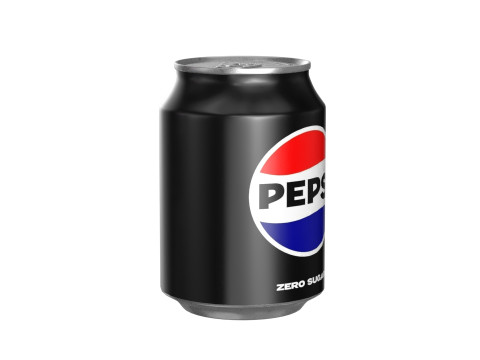 Pepsi Zero Drink Can 250ml 09 3D मॉडल