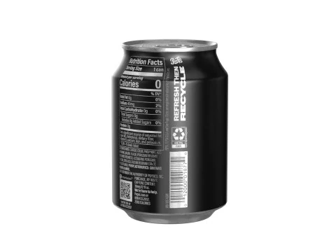 Pepsi Zero Drink Can 250ml 09 3D Model