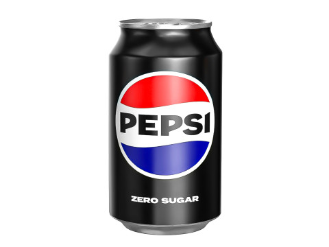 Pepsi Zero Drink Can 330ml 10 3D Model