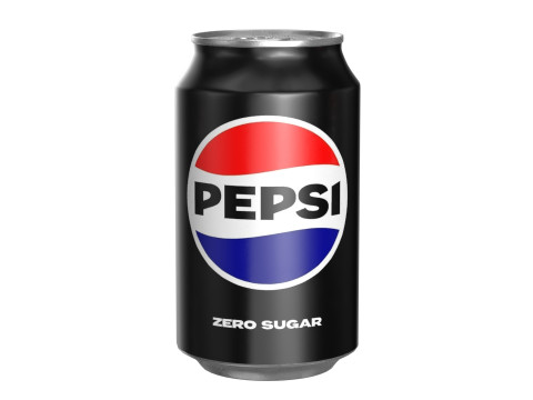 Pepsi Zero Drink Can 330ml 10 3D Model