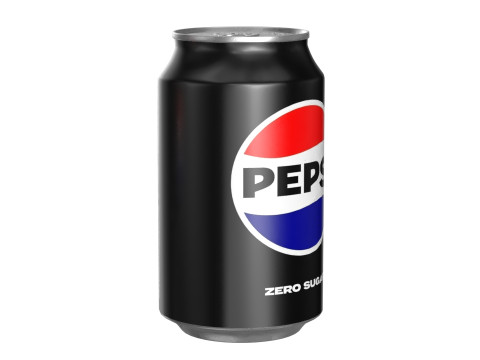 Pepsi Zero Drink Can 330ml 10 3D Model