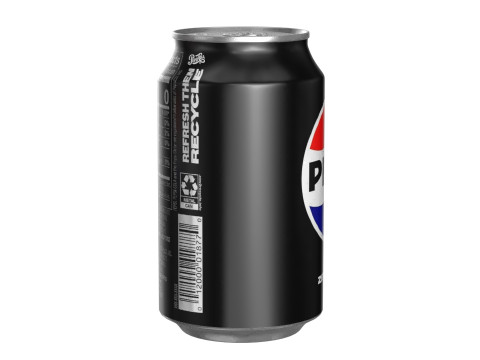 Pepsi Zero Drink Can 330ml 10 3D Model