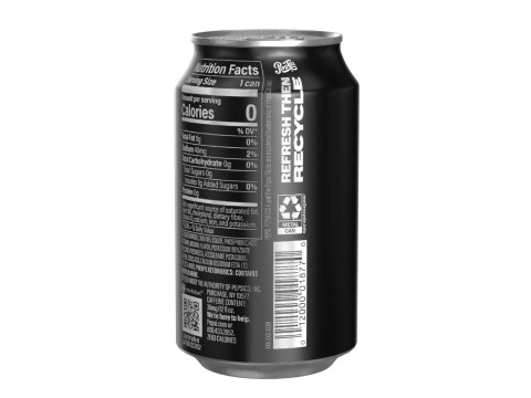 Pepsi Zero Drink Can 330ml 10 3D Model