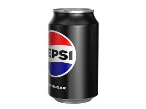 Pepsi Zero Drink Can 330ml 10 3D Model