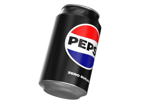 Pepsi Zero Drink Can 330ml 10 3D Model