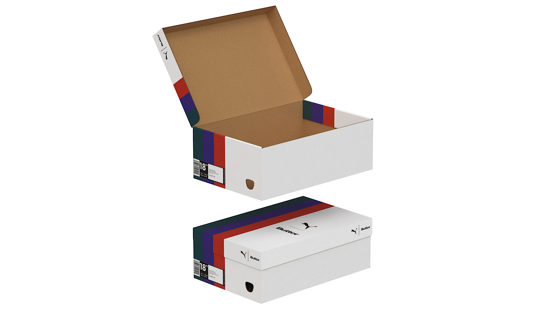 Puma Shoe Box 07 3D Model .c4d .max .obj .3ds .fbx .stl .blend