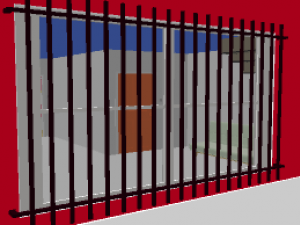 verja ventana window railing Model 3D
