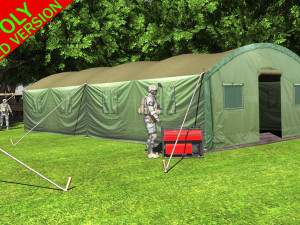 military tent 3D Model