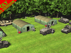 military tent 3D Модель