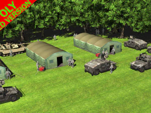 military tent 3D Model