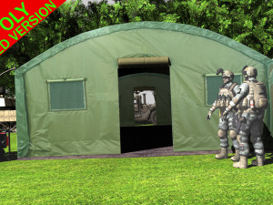 military tent 3D Модель