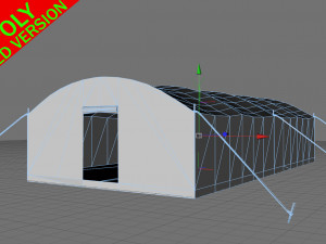 military tent 3D Модель