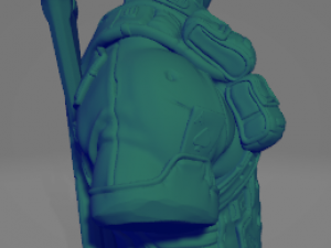 deadpool bust Modelo de Impressão 3D